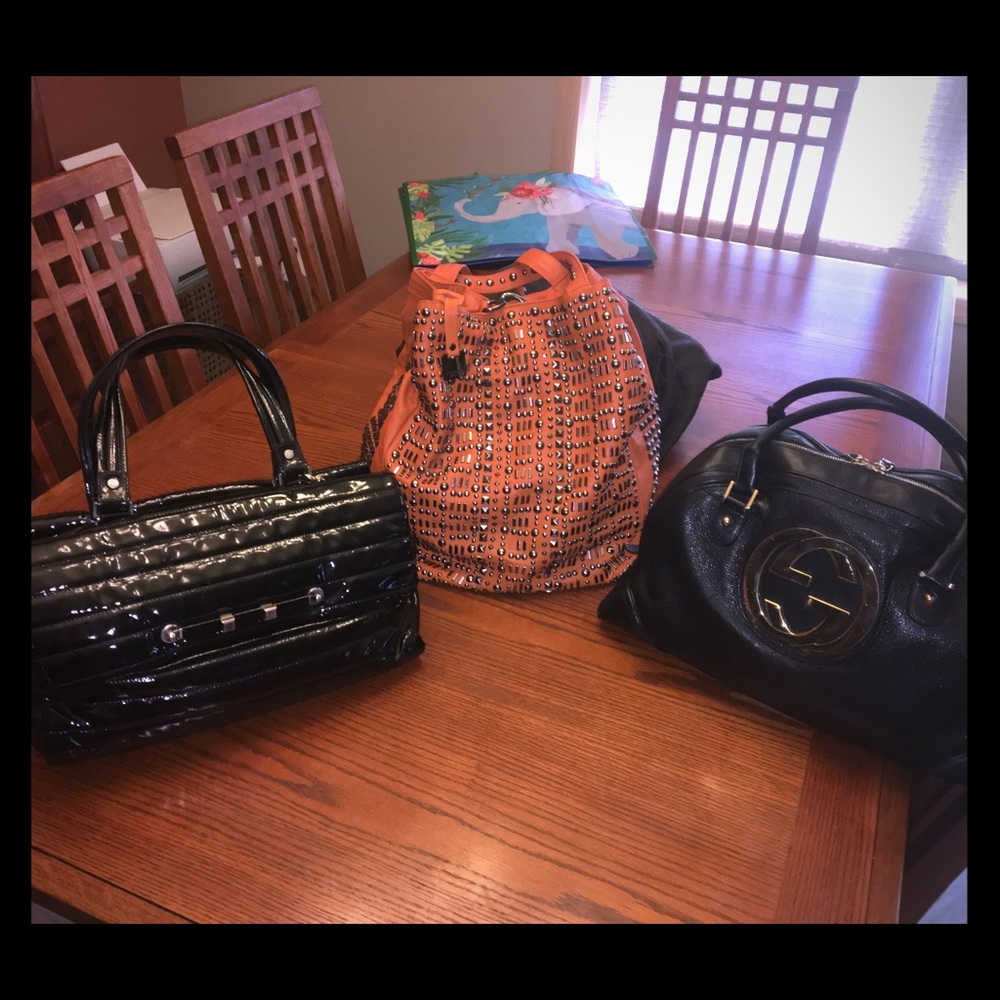PURSE 👜 PALOOZAH!! Stunning TOSCA BLU studded bag